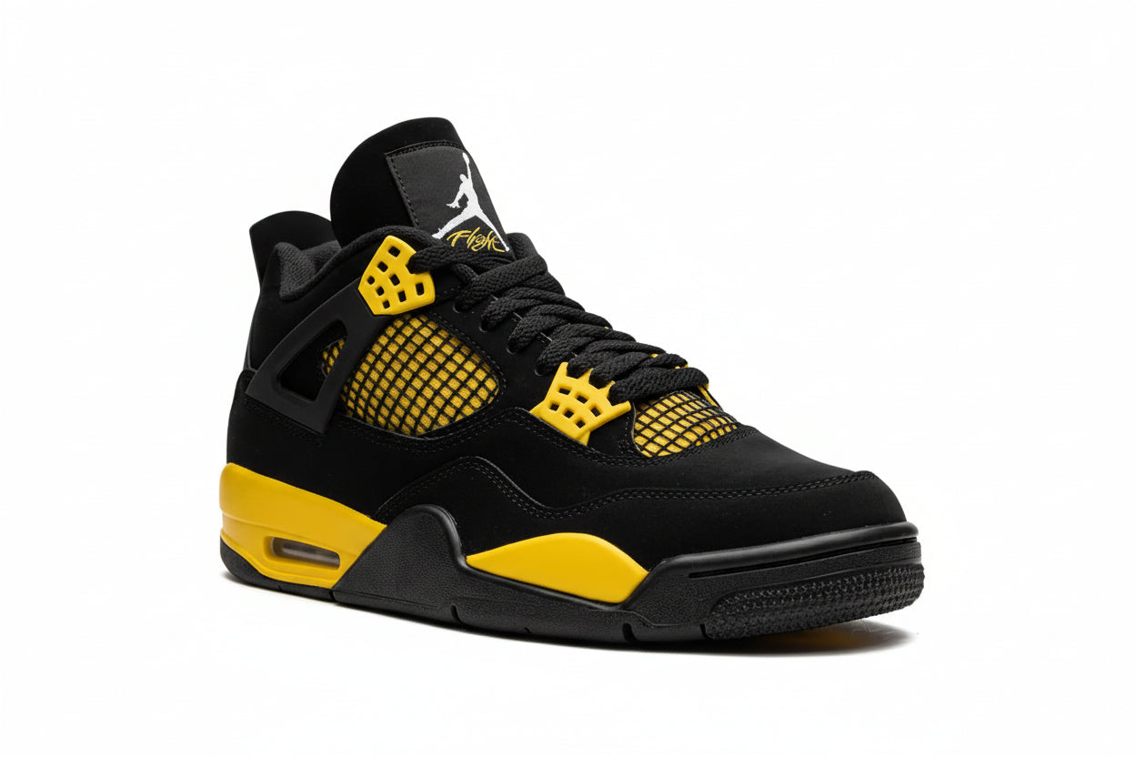 JORDAN 4 RETRO BLACK YELLOW