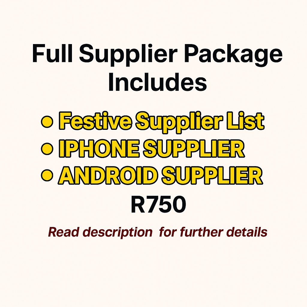 +Festive Supplier +IPHONE Supplier +Android Supplier