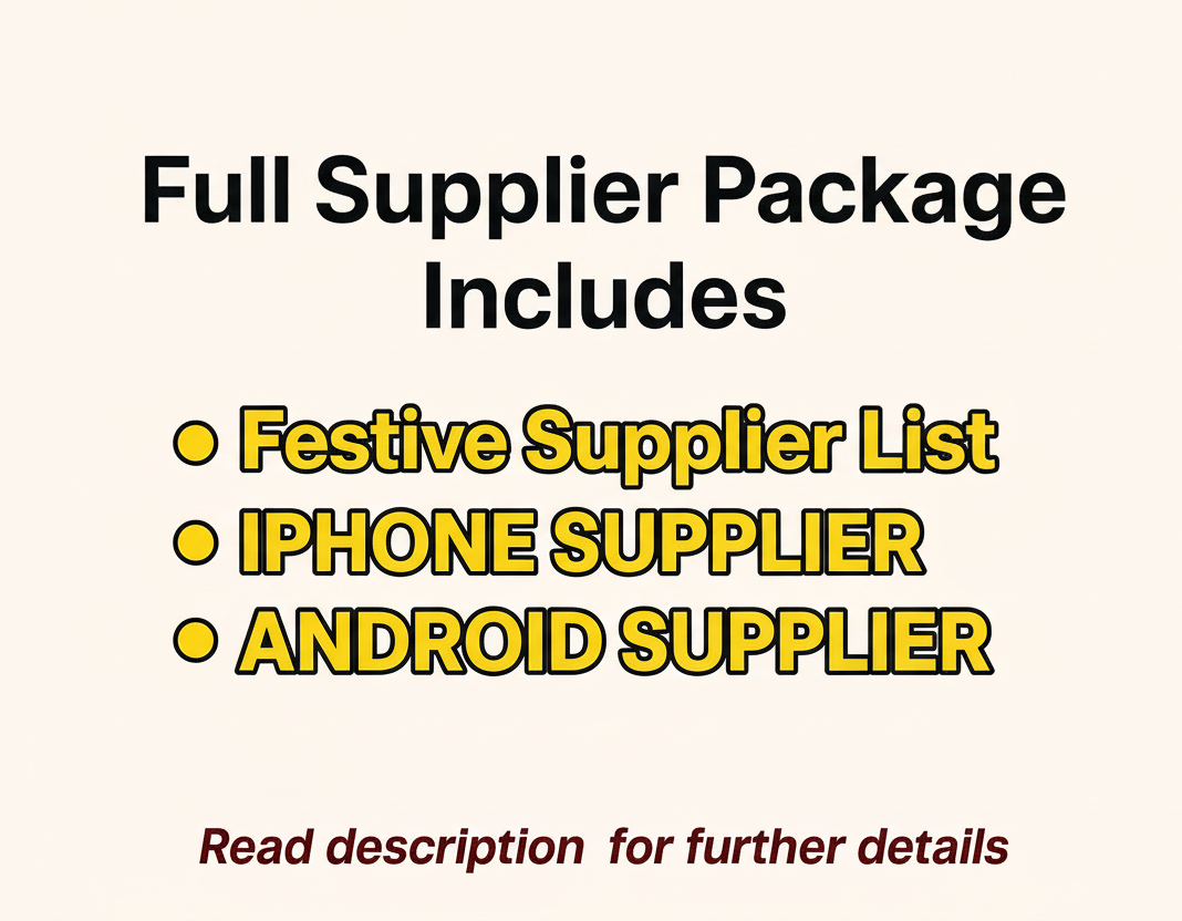 Sneakers Supplier +IPHONE Supplier +Android Supplier +Perfume supplier + many more read description