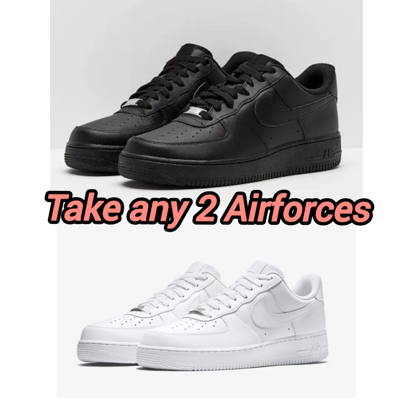 Black + White Airforce