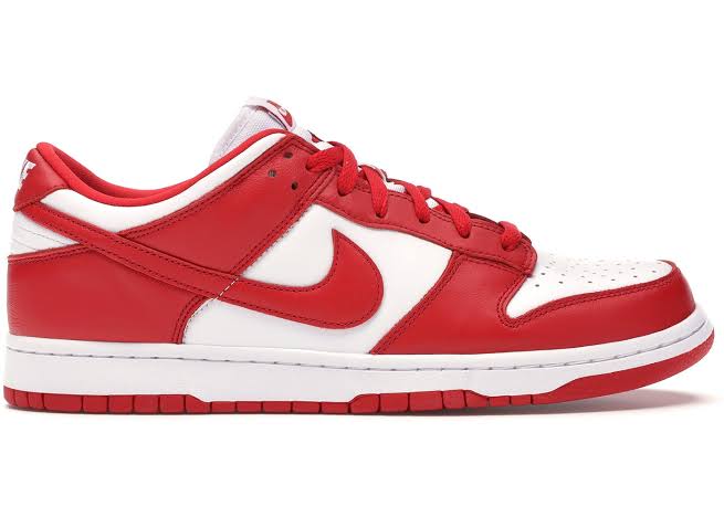 NIKE LOWDUNK WHITE / RED