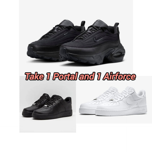 Nike Portal All Black + Airforce