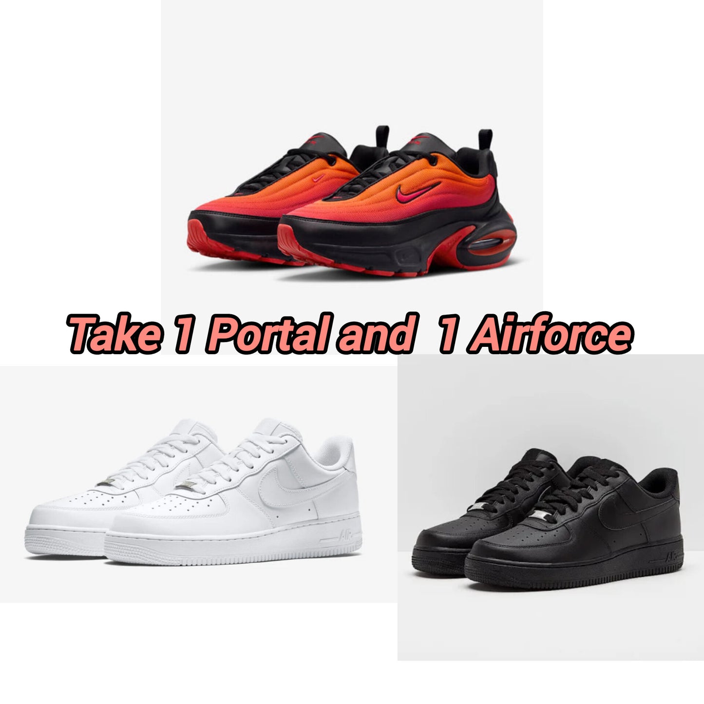 Nike Portal Orange + Airforce
