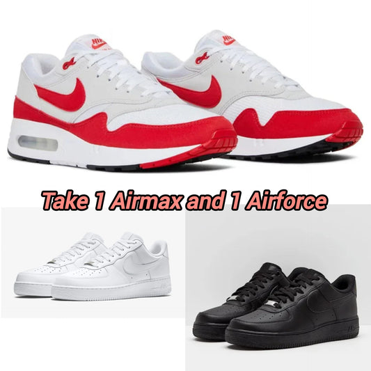 Airmax Red + Airforce