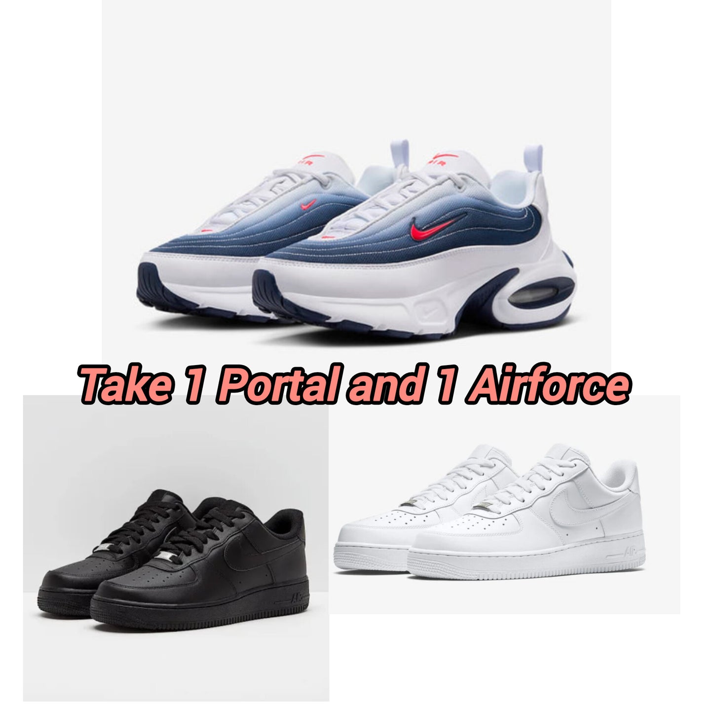 Nike Portal White +Airforce