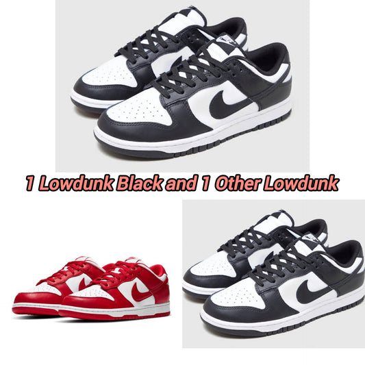 Lowdunk Black +Lowdunk Black/Red