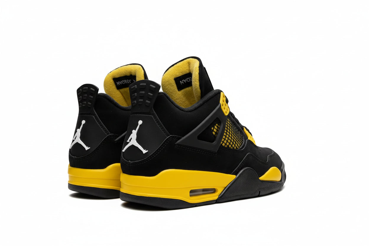 JORDAN 4 RETRO BLACK YELLOW