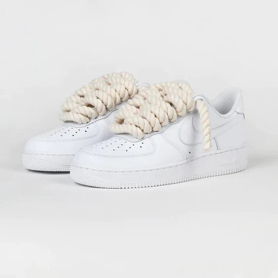 AIRFORCE 1 WHITE ROPES