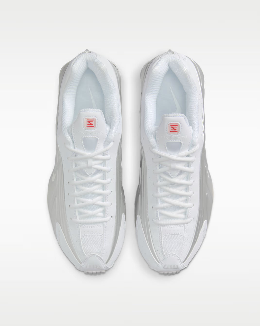 NIKE SHOX R4 WHITE METALLIC