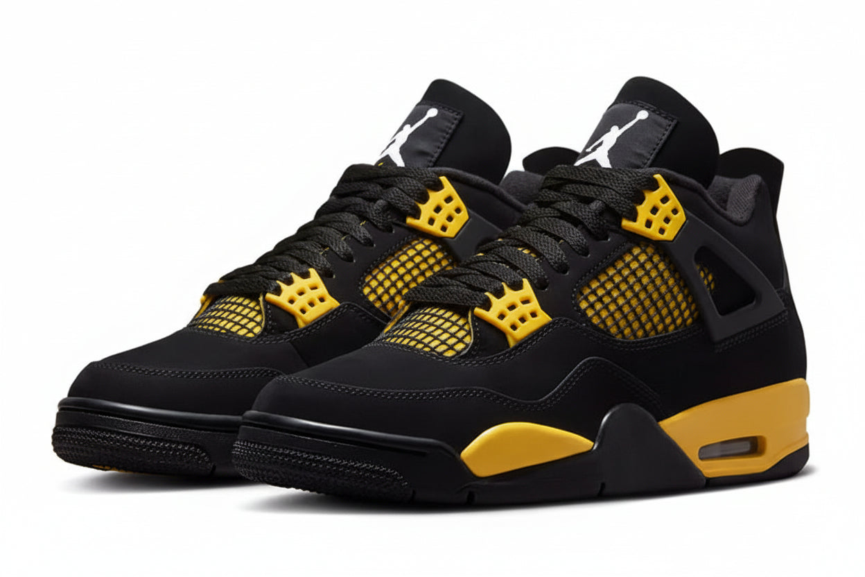 JORDAN 4 RETRO BLACK YELLOW