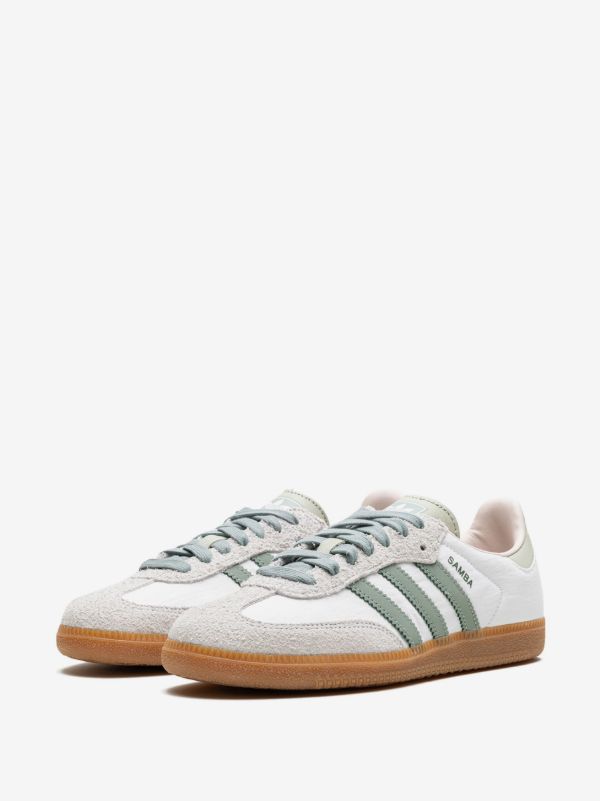 ADIDAS SAMBA SILVER GREEN