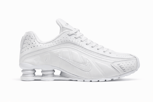 NIKE SHOX R4 ALL WHITE