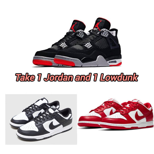 Jordan + Lowdunk Red/Black